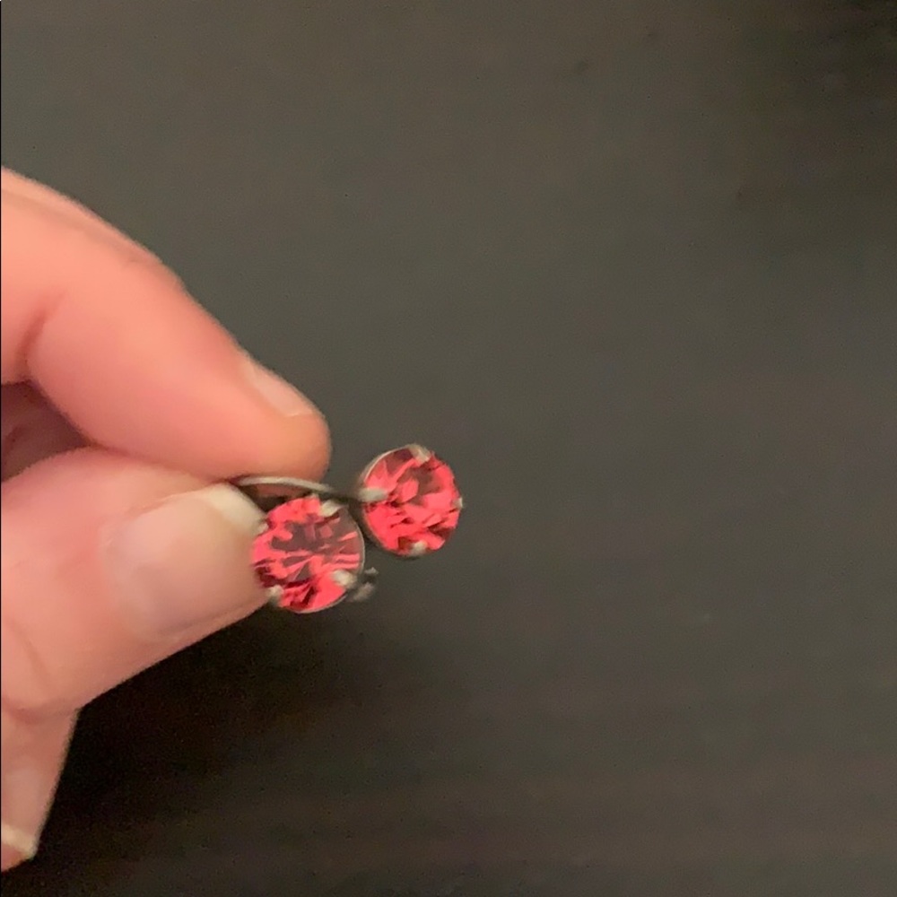 Red sabika earrings
